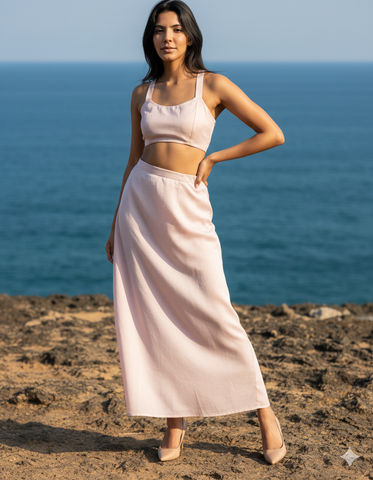 Pastel Rose Luxe Co-Ord