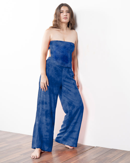 The Azure Zenith Tie-Dye Co-ord Set