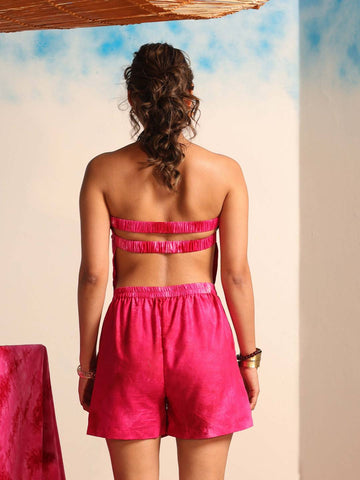 Pink Beachwear Co-ord Set