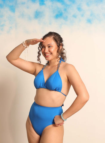 Arambol Blue Bikini Set - AOBASWIMWEAR