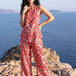 Red Print Trouser Co-ord Set
