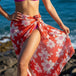 Orange Printed Sarong