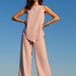 Pink Linen Trouser Co-ord Set