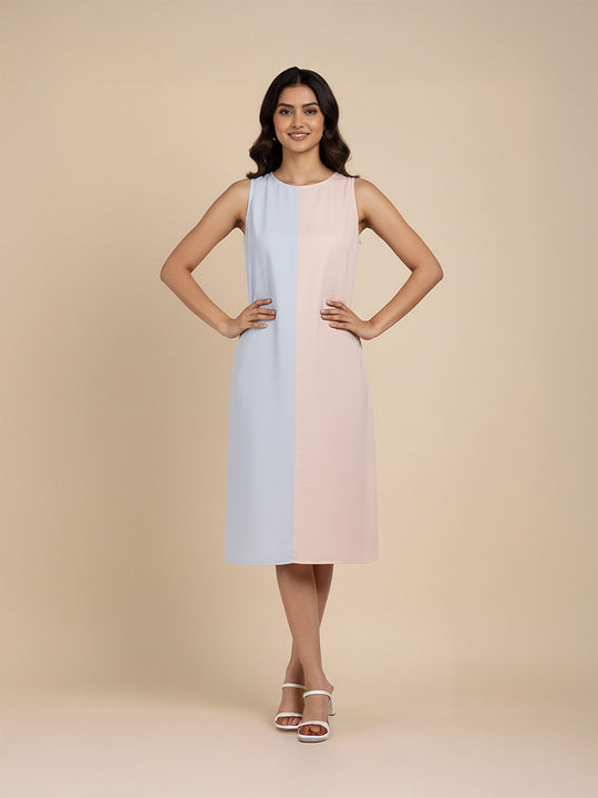 Blue Printed Dress – AIWW-282A