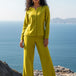 Green Linen Trouser Co-ord Set