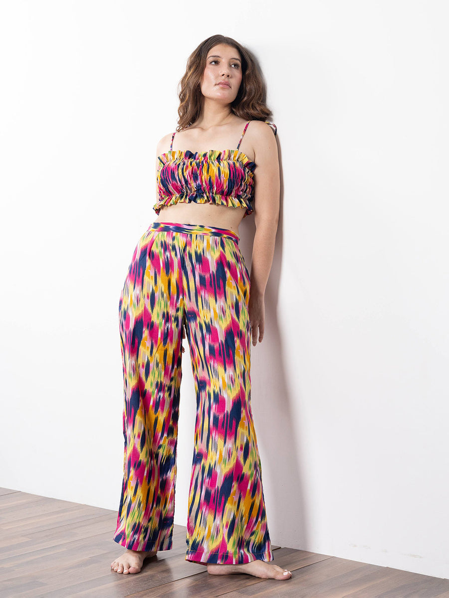 Pink Printed Co-ord Set – AIBW-157J