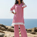 Mauve Linen Trouser Co-ord Set