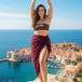 Maroon Solid Sarong