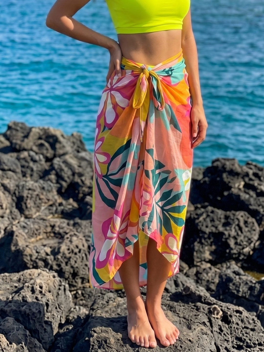 Orange Printed Sarong – AIBW-204R