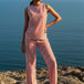 Coral Stripe Co-ord Set