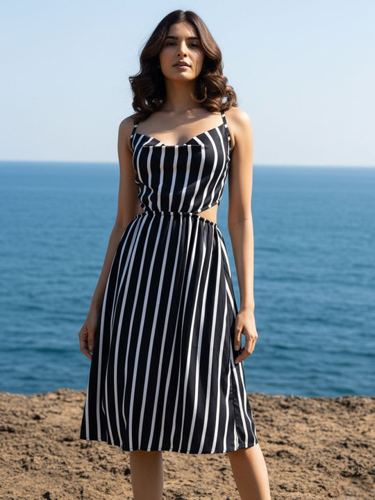 Black Striped Dress – AIBW-72J