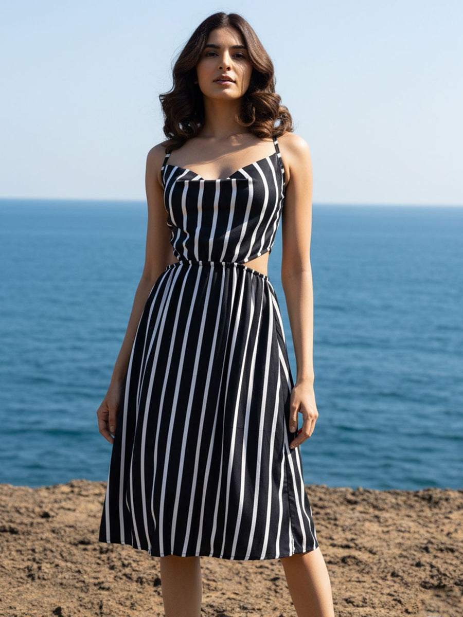 Black Striped Dress – AIBW-72J