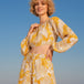 Yellow Floral Print Shorts Co-ord Set