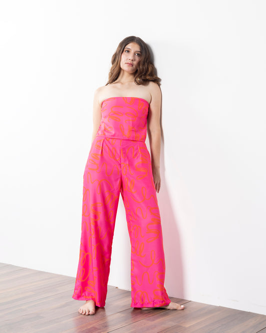The Fuchsia Flare Swirl Co-ord Set