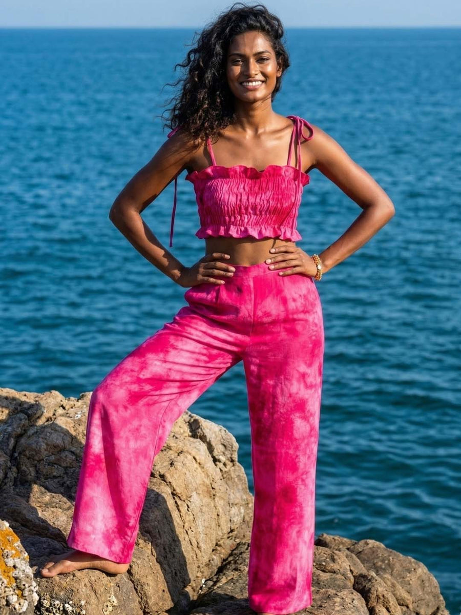 Pink Tie & Dye Co-ord Set – AIBW-157H