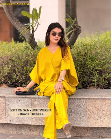 Olive Glow Tie-Up Co-Ord Set