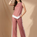Mauve Solid Trouser Co-ord Set