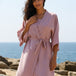 Pink Linen Co-ord Set with Robe
