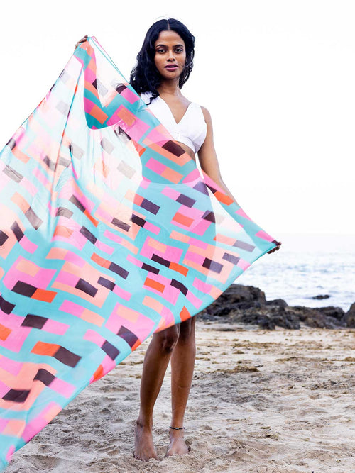 Geo Blue Sarong