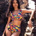 Women Swimwear Sea Dive Picasso Bikini Set